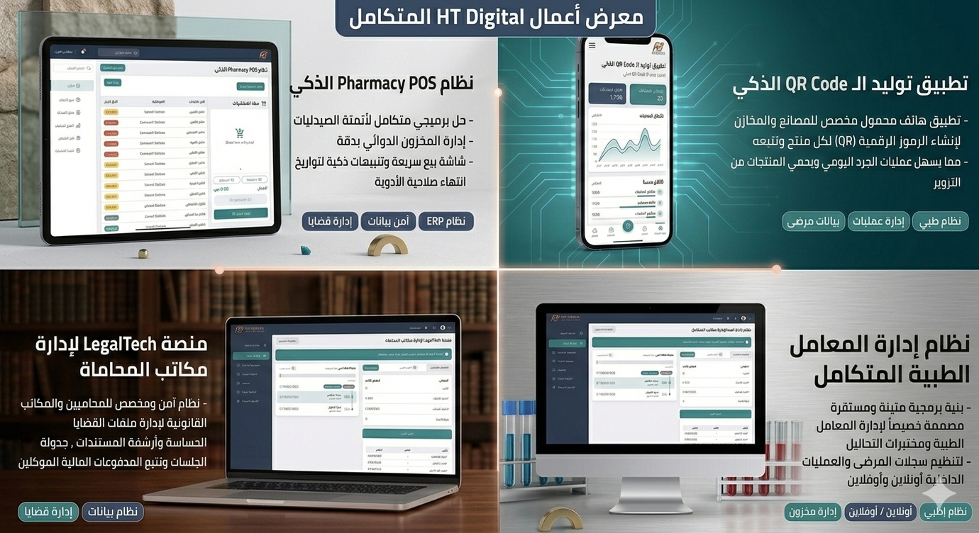 معرض مشاريعنا — حلول برمجية وتطبيقات ذكية
